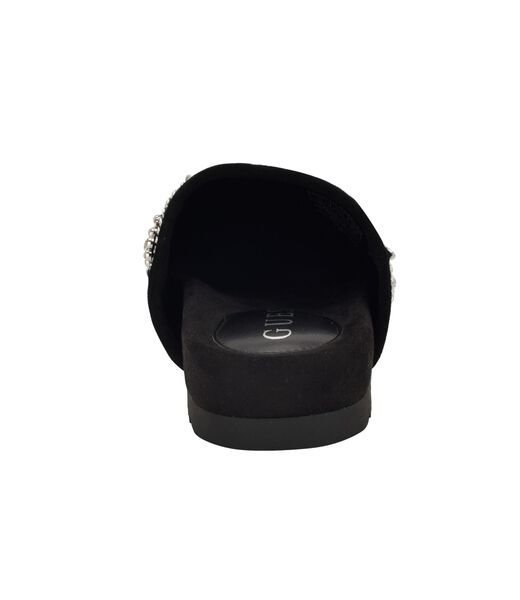 Gavyn suede slip on mule with charm detailing