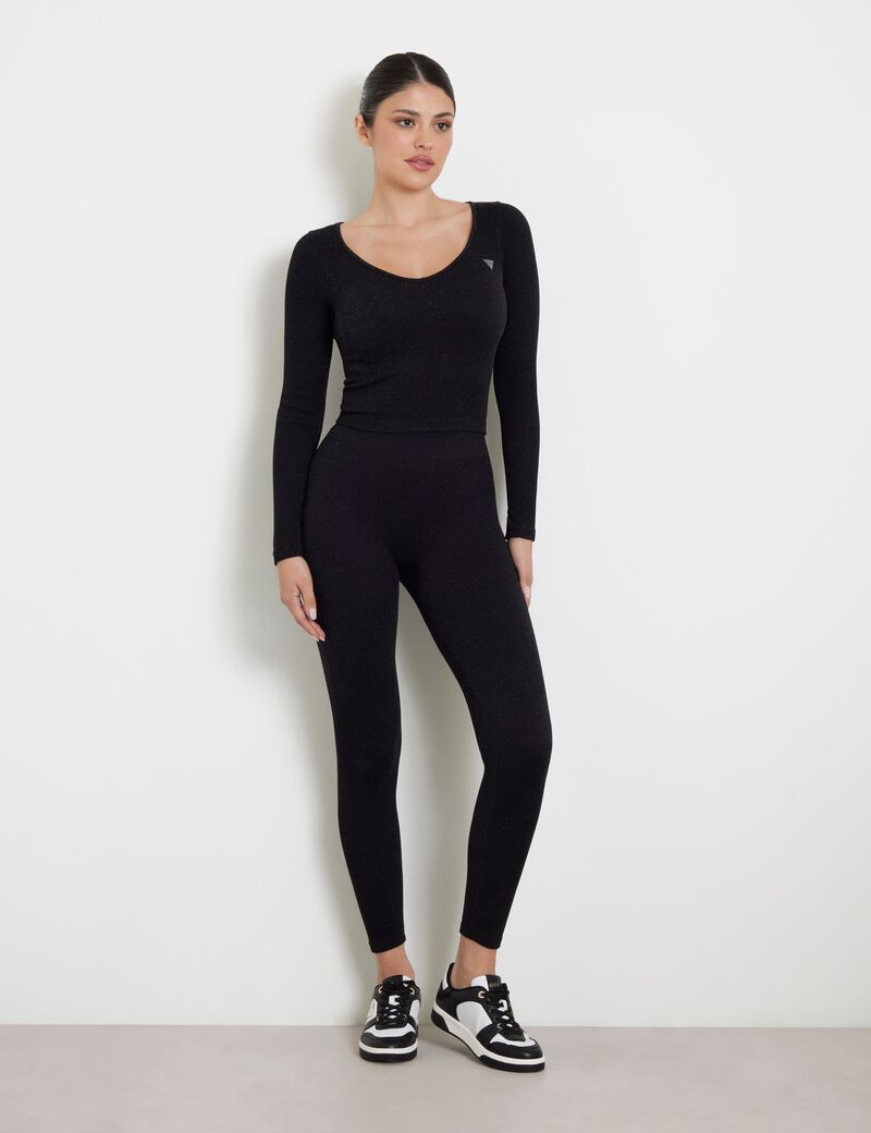 Lurex seamless leggings