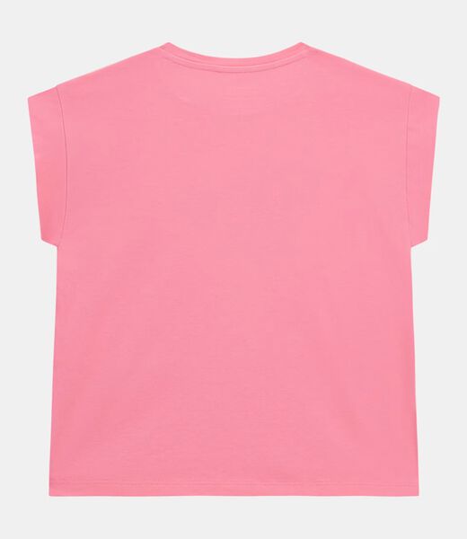 Triangle logo sequins  t-shirt