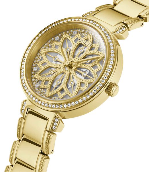 Gold-Tone Cut-Through Watch