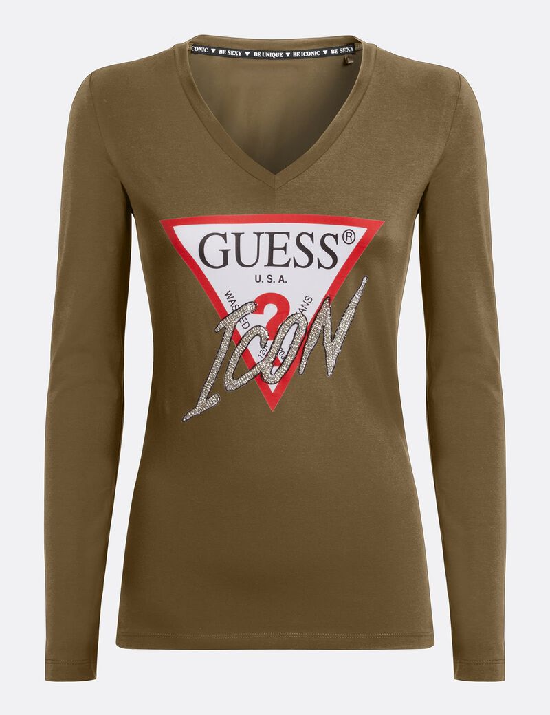 Iconic Rhinestone Triangle T-Shirt