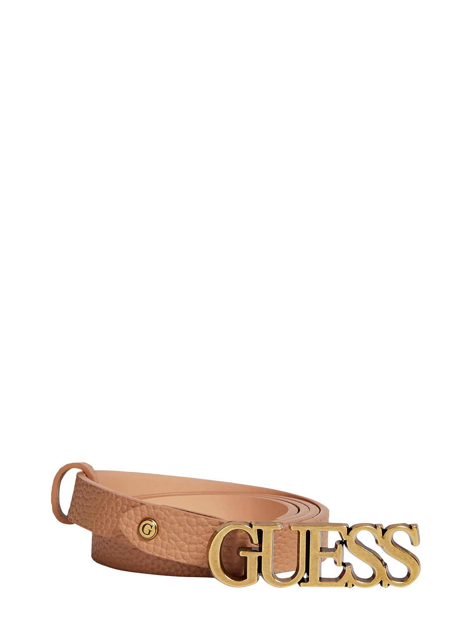 Shop GUESS Online Logo Script Belt