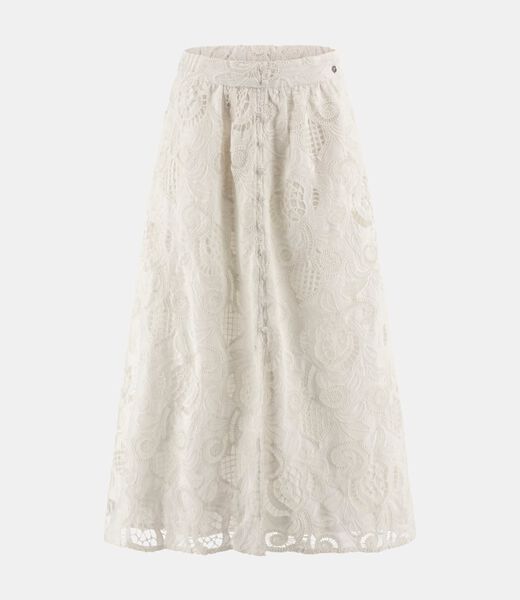 Long broderie anglaise skirt