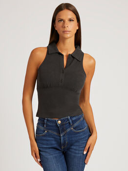 Collared Knit Top