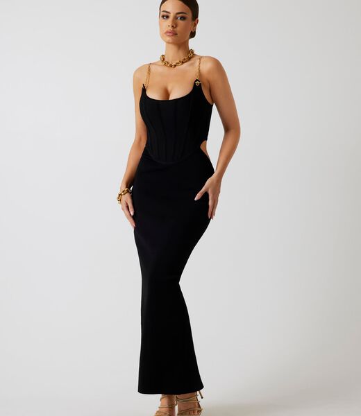 guess marciano bandage long dress