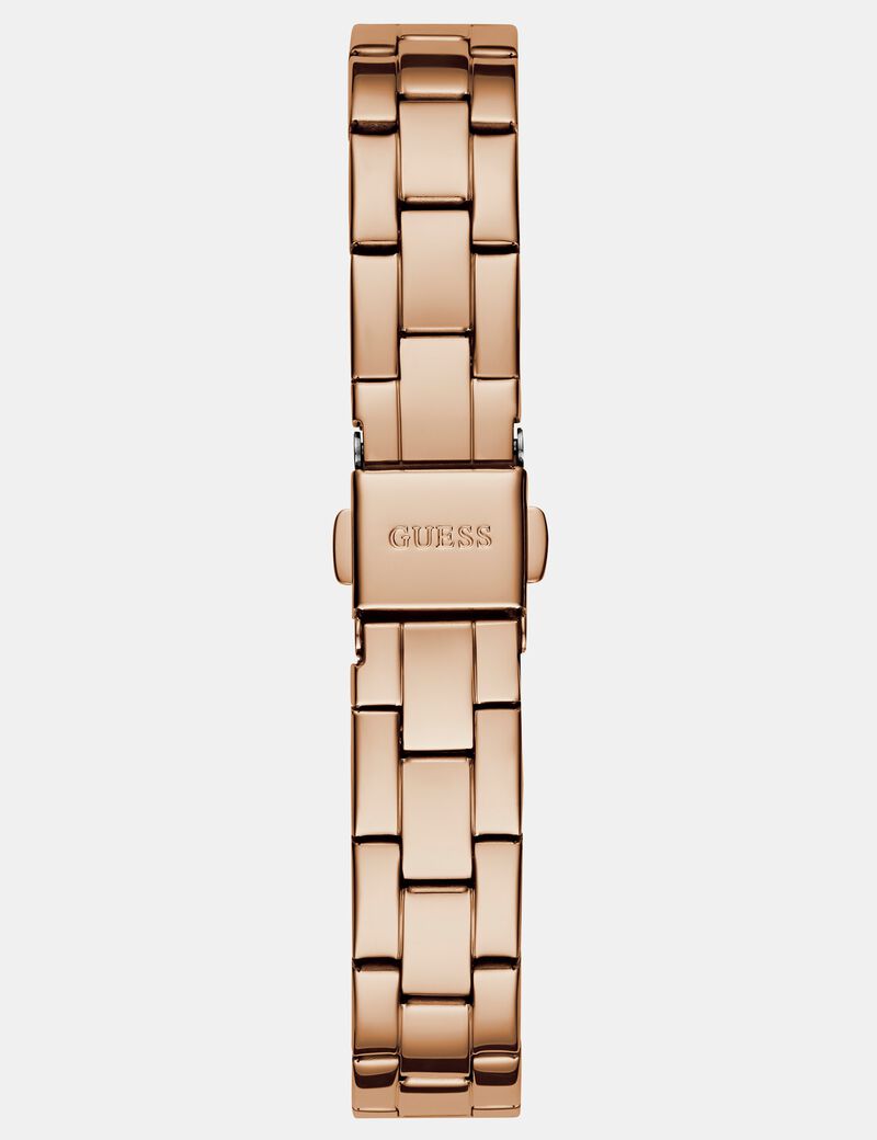 Analogue watch with crystal appliqué