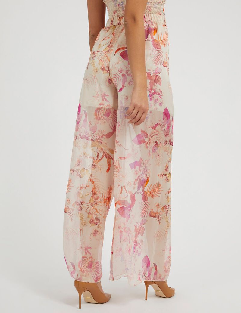 Silk blend pant