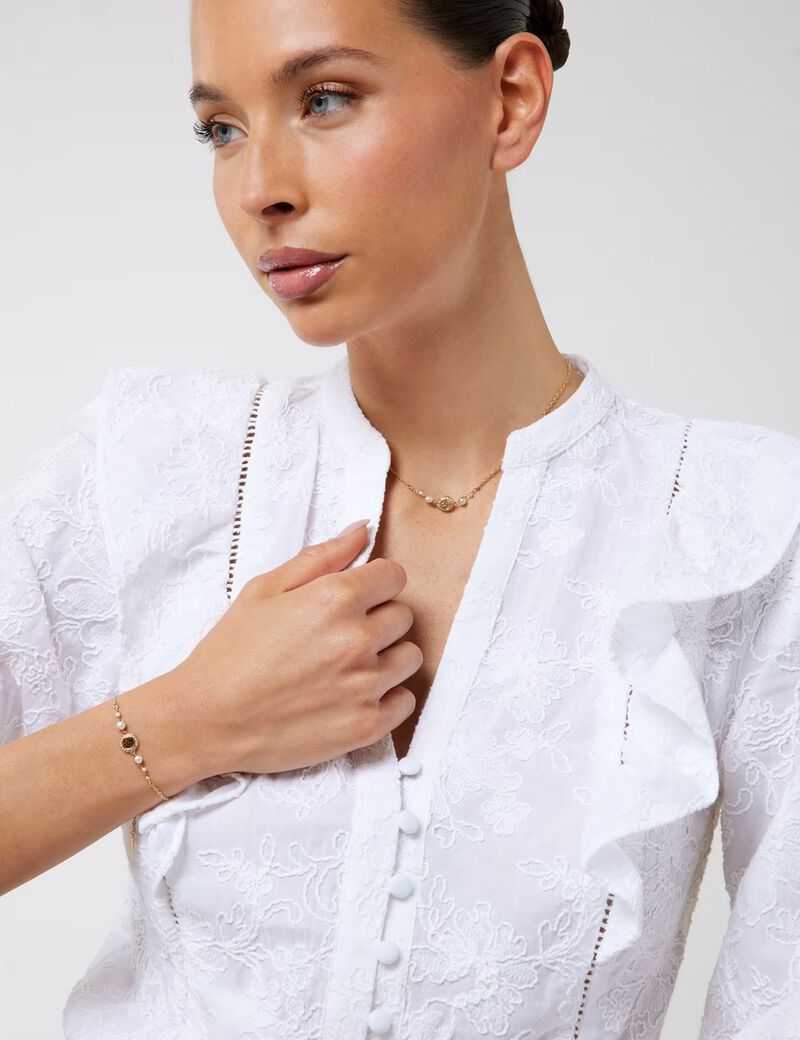 guess tiny pearly necklace