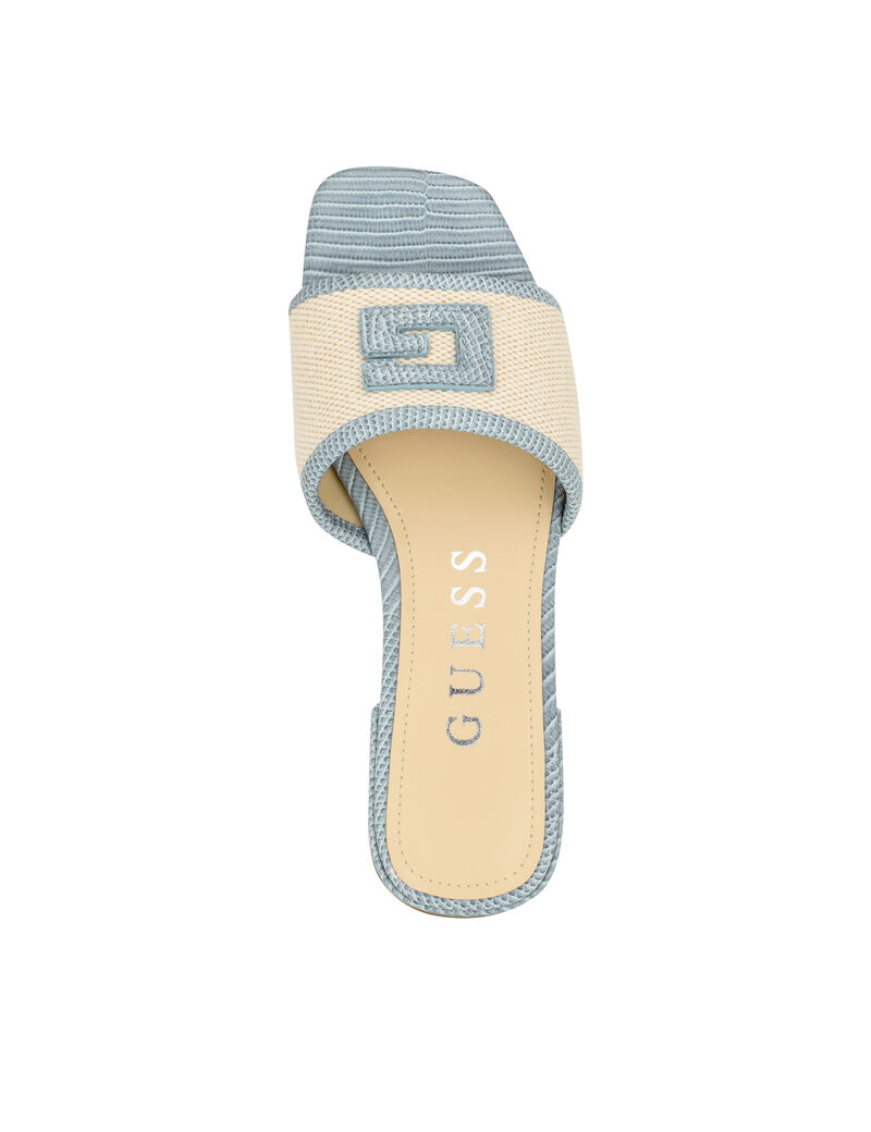 Tampa natural flat sandals