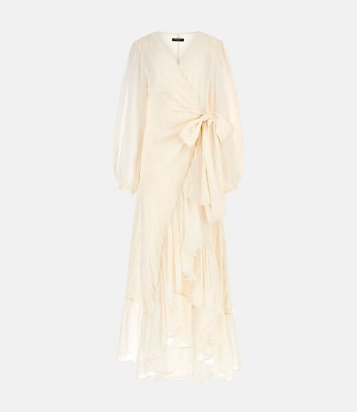Marciano long fit-and-flare dress
