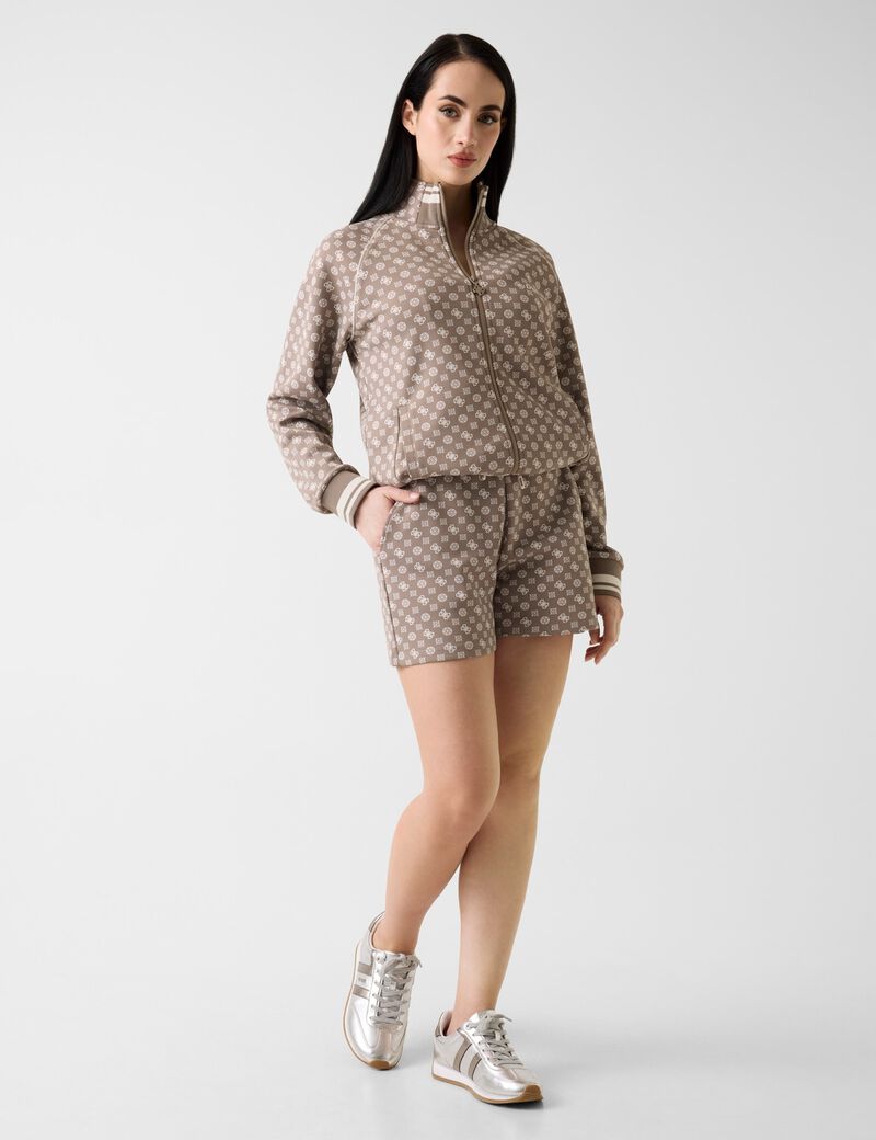 Full zip scuba sweatshirt