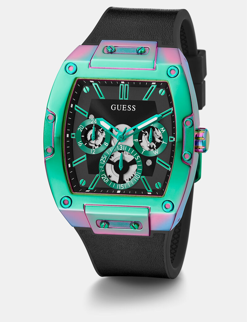 Multi-function genuine leather watch