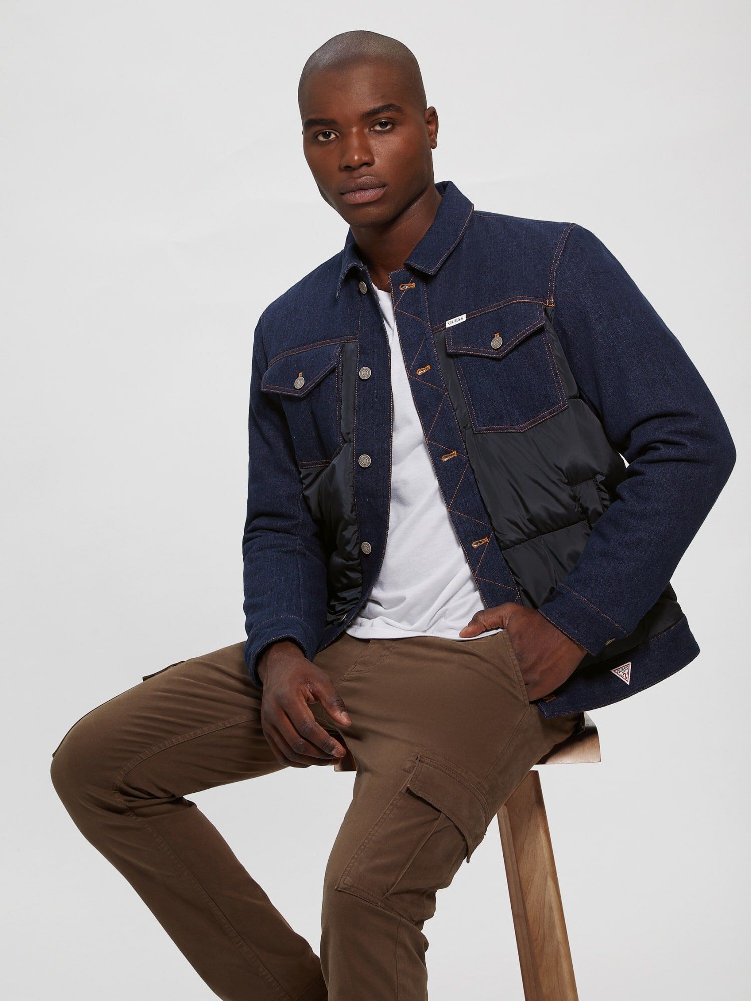 Denim Puffer Jacket