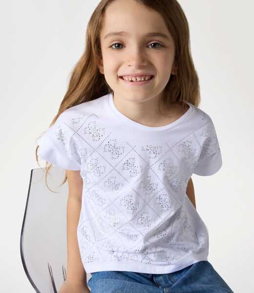 4G logo rhinestones t-shirt