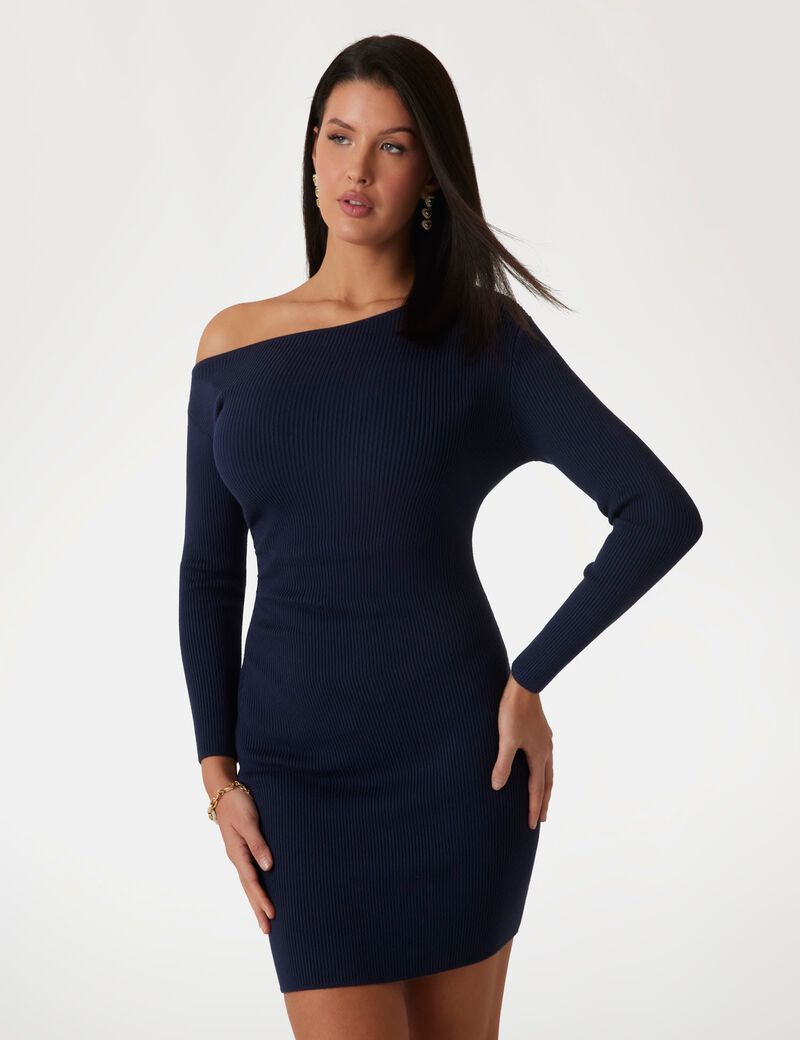 Bodycon mini sweater dress