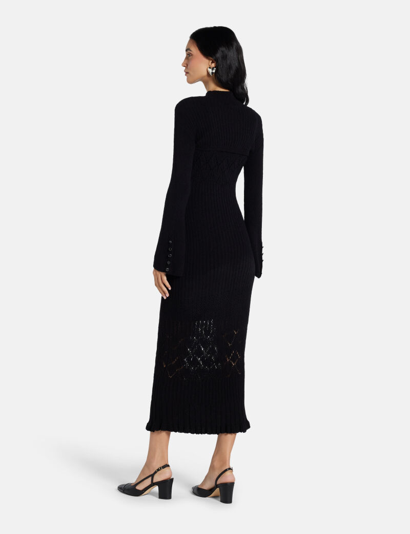 Twin-set long sweater dress