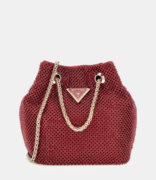 Zalina rhinestone mini bucket bag