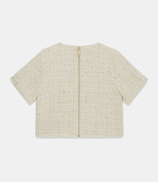 Tweed cropped top
