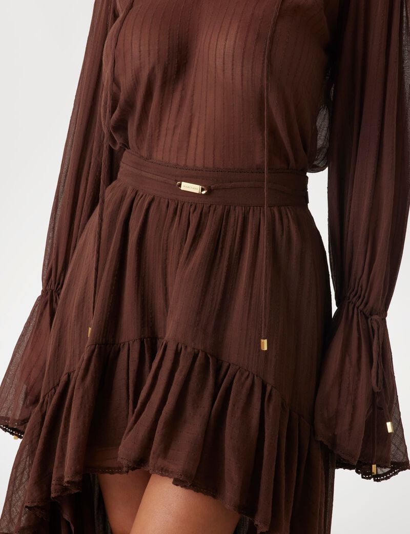 Marciano flounced long skirt