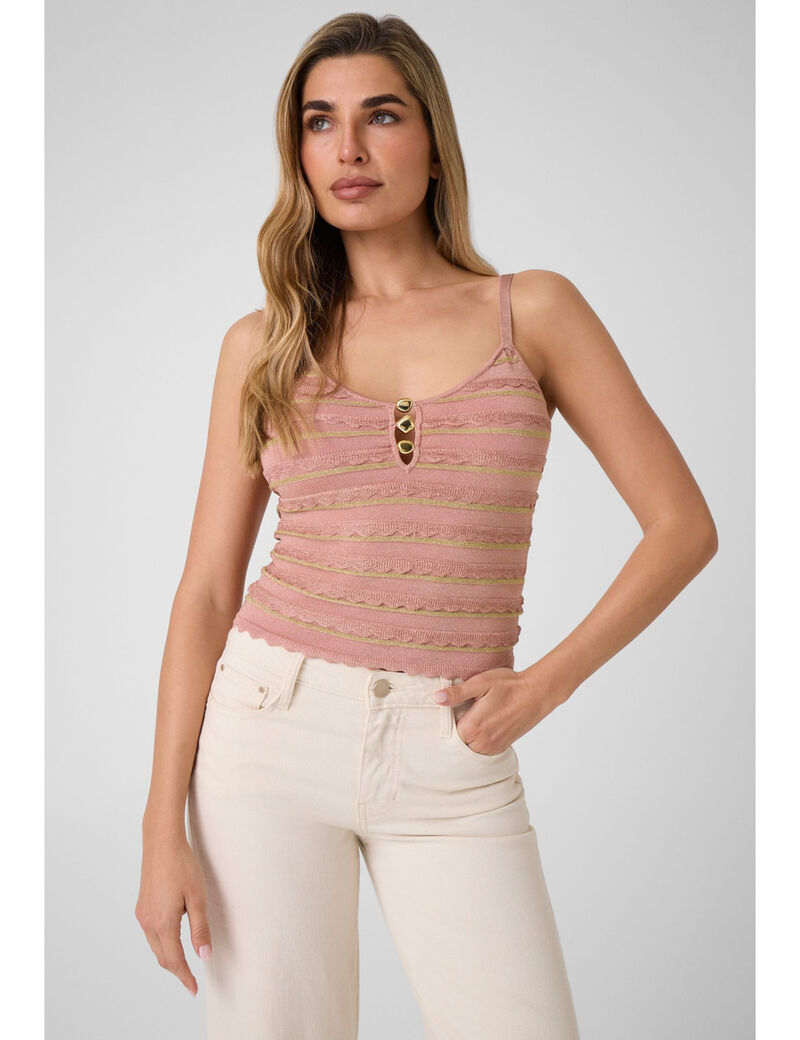 Striped knit top