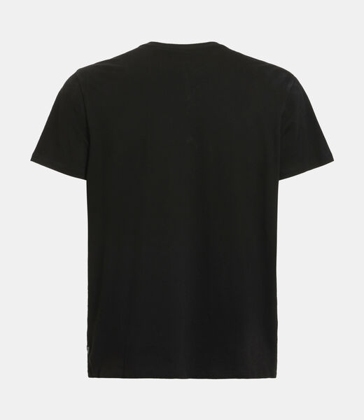 Short Sleeve Velvet Applique Logo Tshirt