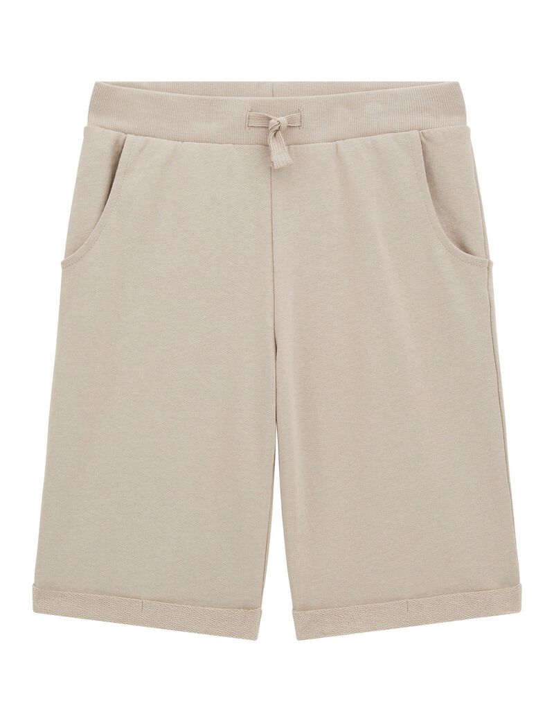 شورت رياضي أسود بشعار الماركة