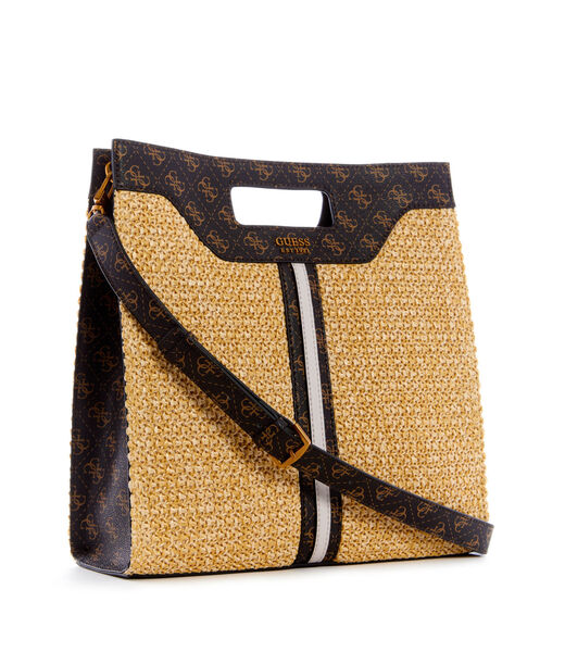 Kasinta Raffia Cutout Tote