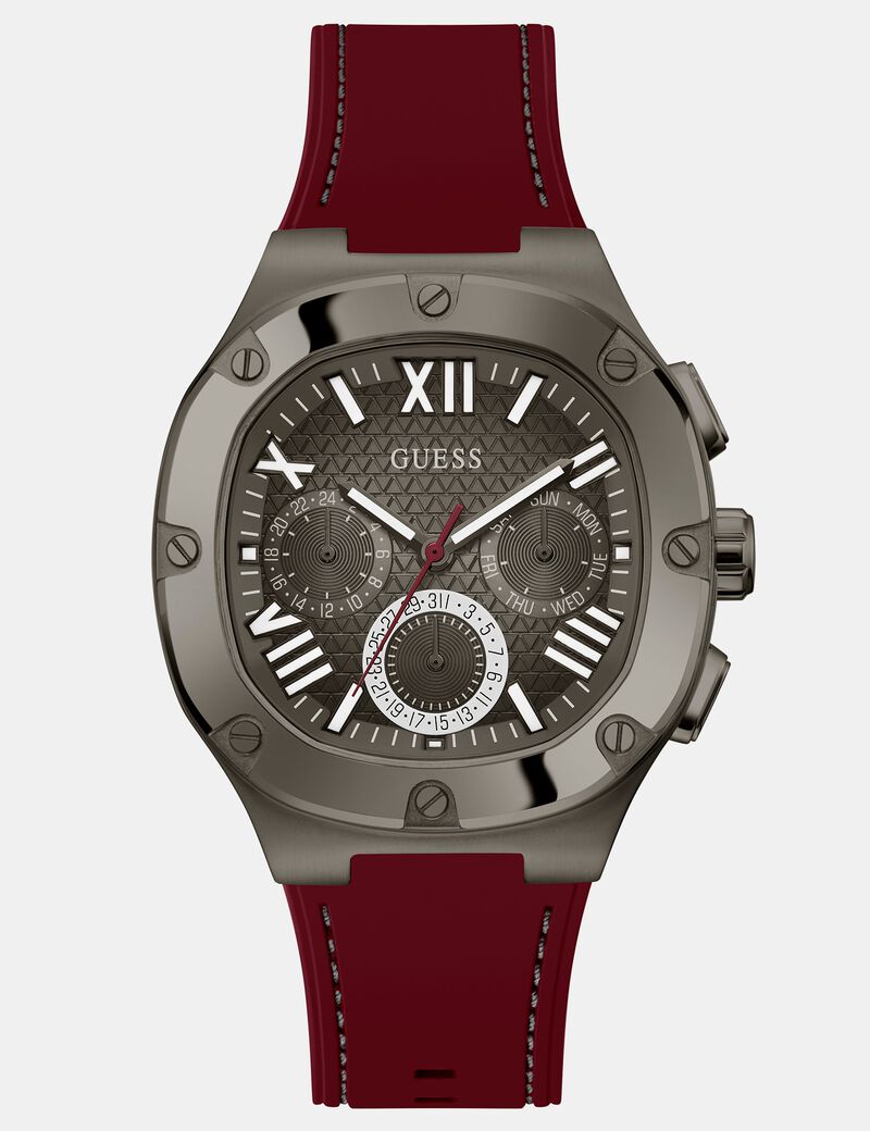 Multi-function silicone watch