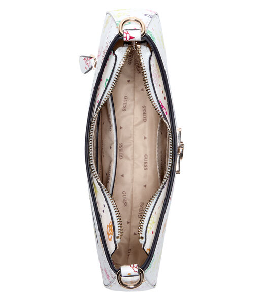 EMELIE LOGO TOP ZIP SHLDR BAG