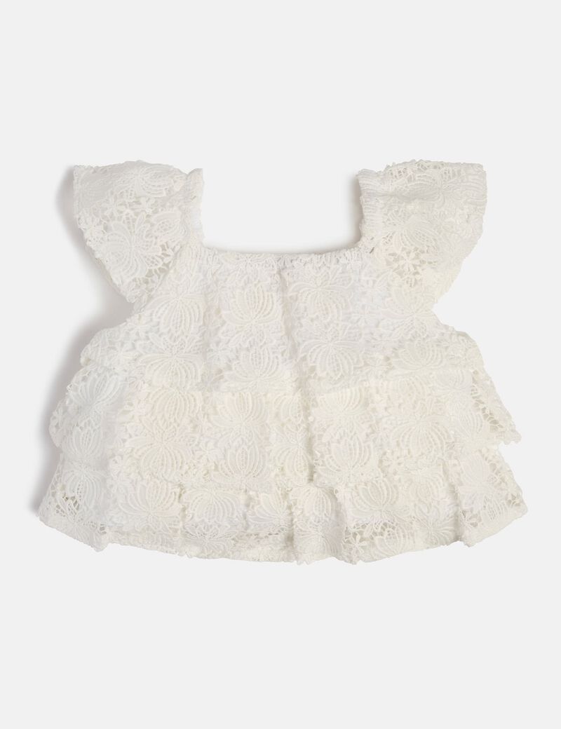 Top with ruffle