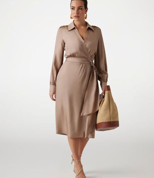 Marciano wrap midi dress
