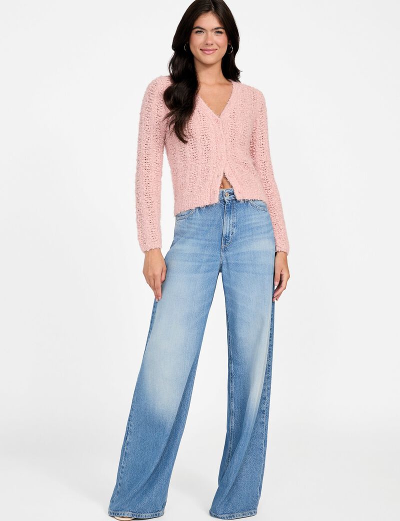 Open-knit cardigan