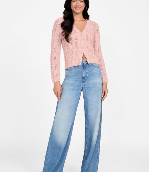 Open-knit cardigan