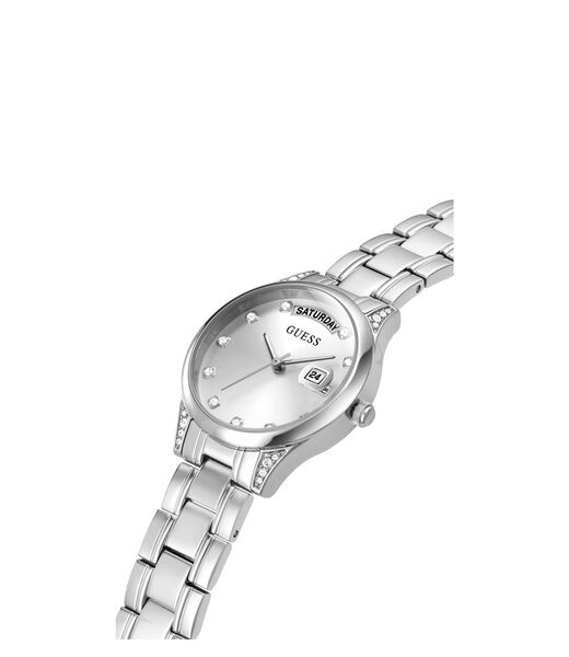 Silver Multifunction Analog Watch