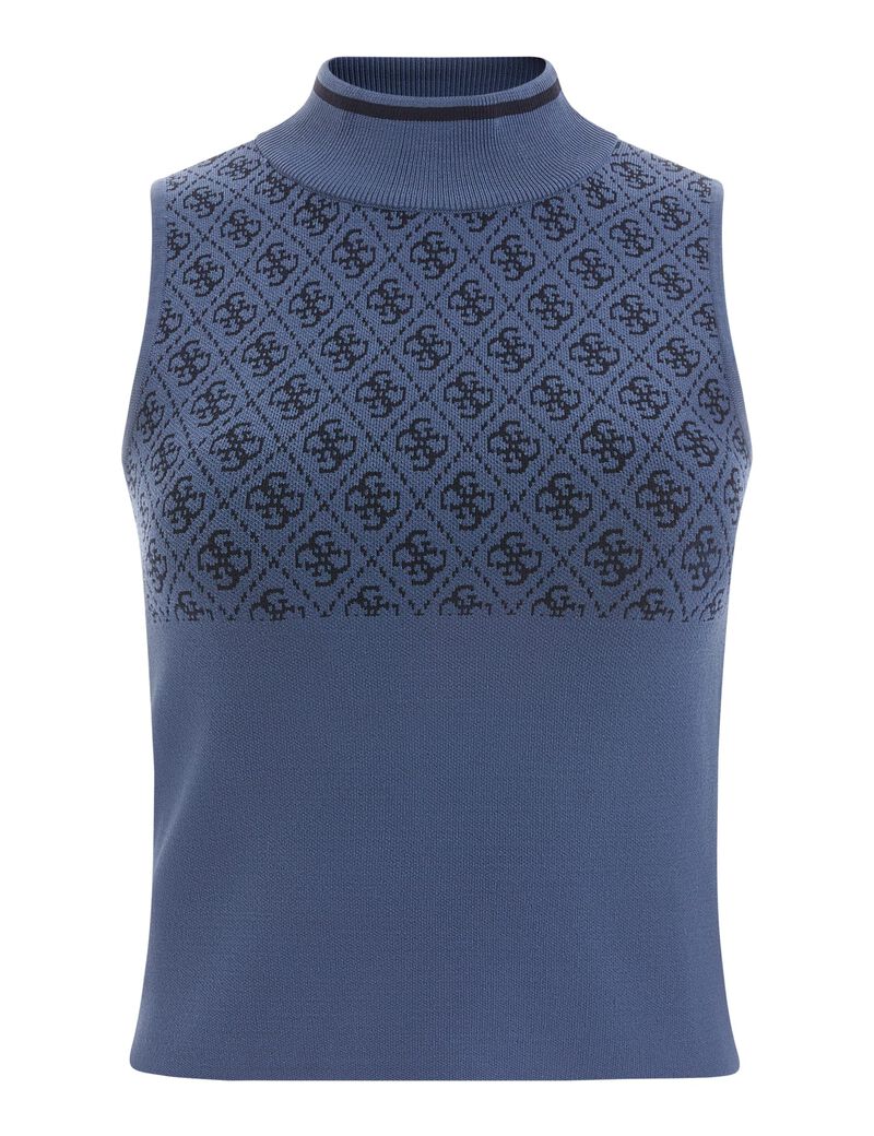 Sleeveless 4G sweater top