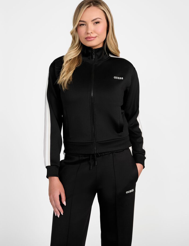 سويت شيرت بشعار الماركة بسحاب