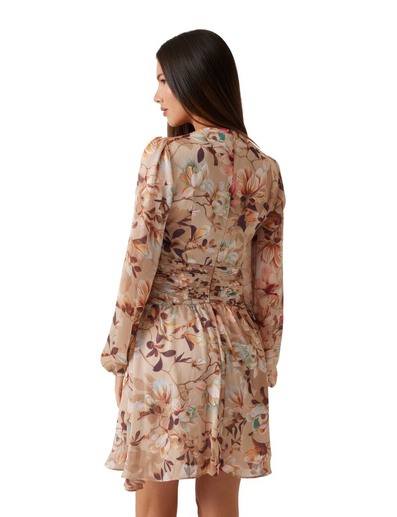 Floral print mini dress