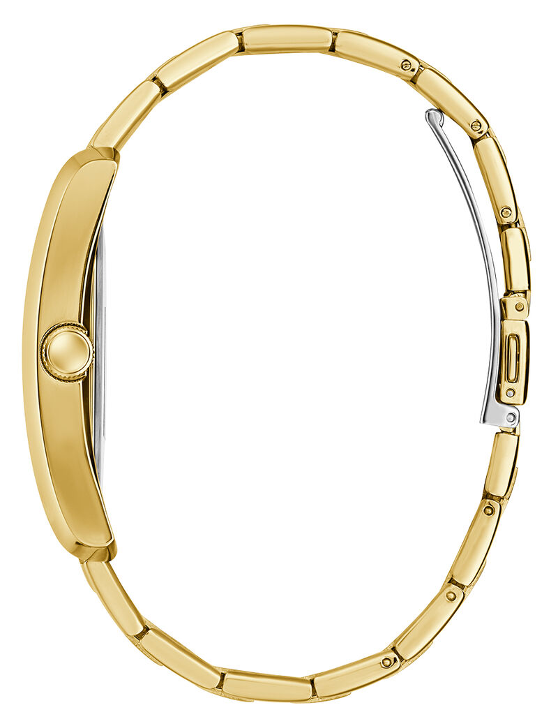 guess mens gold tone analog watch