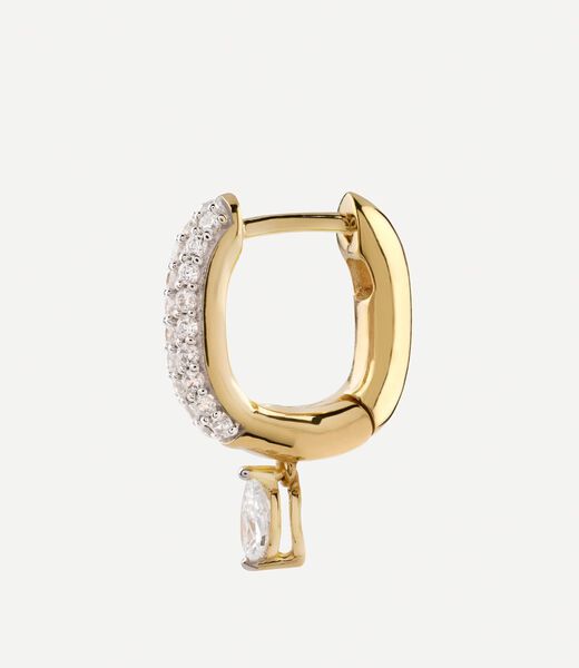 18Mm Nuances Pave Drop Huggies