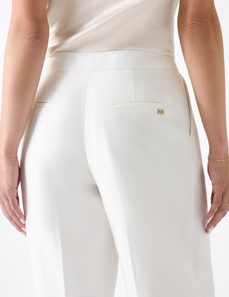 Marciano linen-blend pants