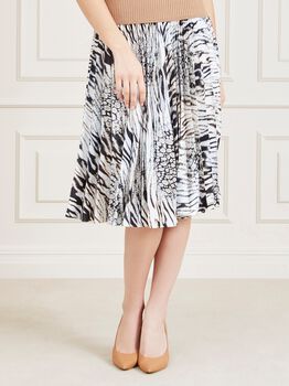 Marciano Pleated Satin Skirt