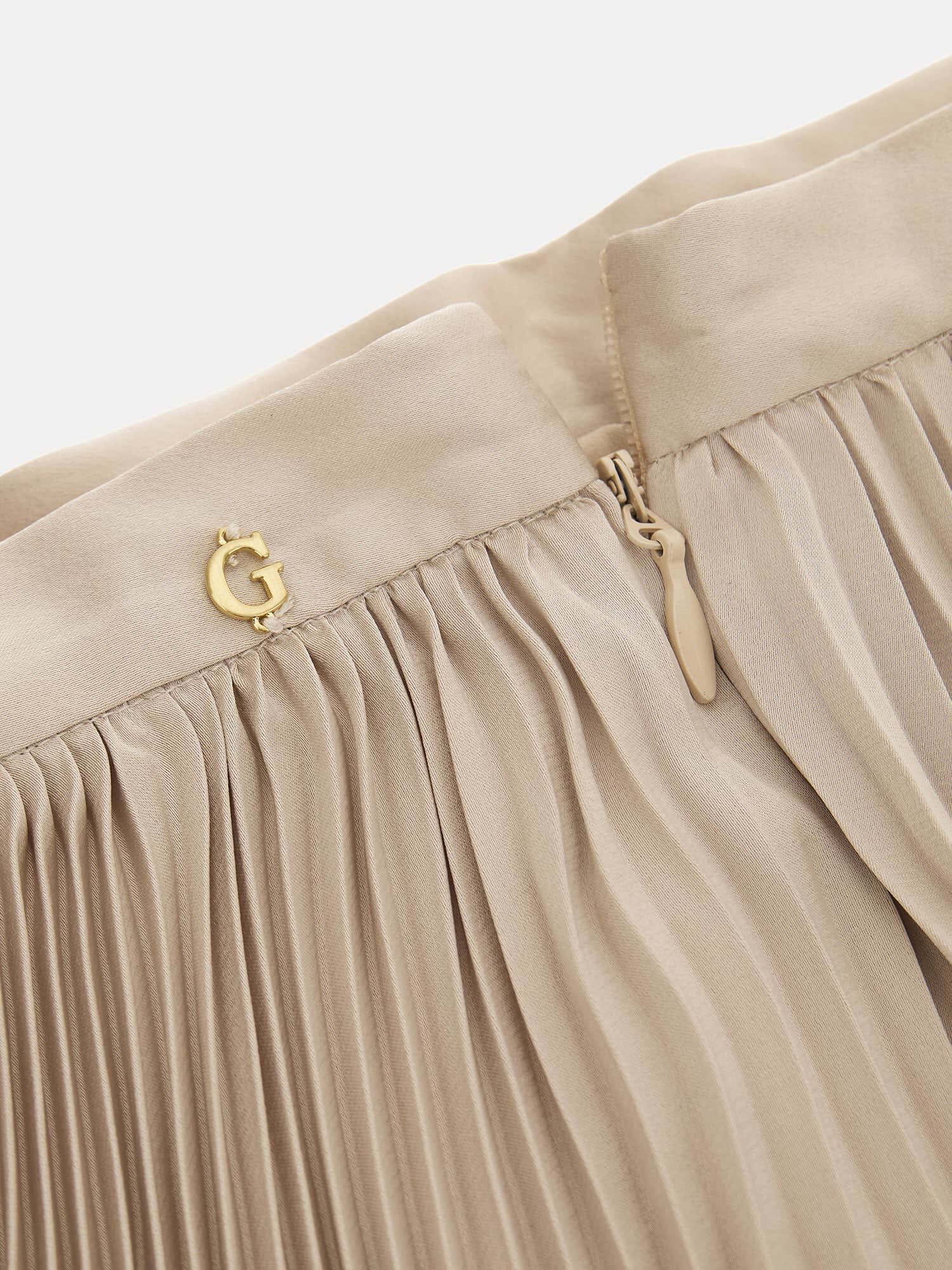 Guess gold sales pleated skirt