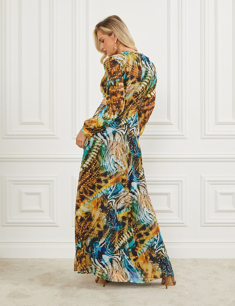 Marciano All Over Print Long Dress
