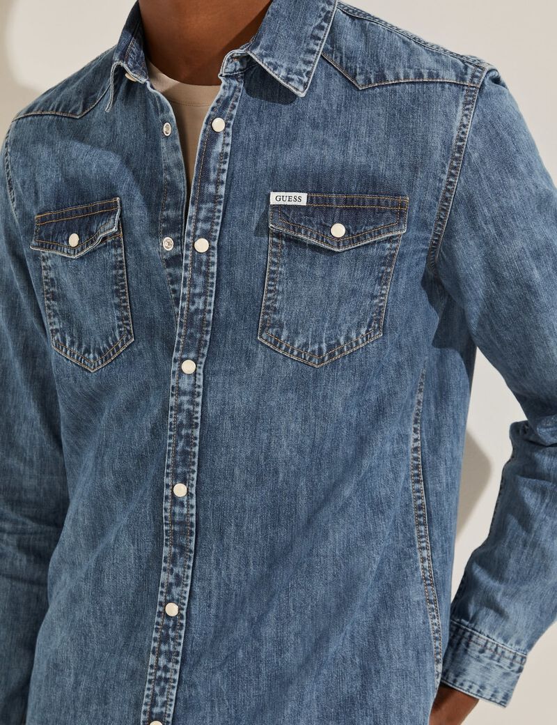 Slim Fit Denim Shirt