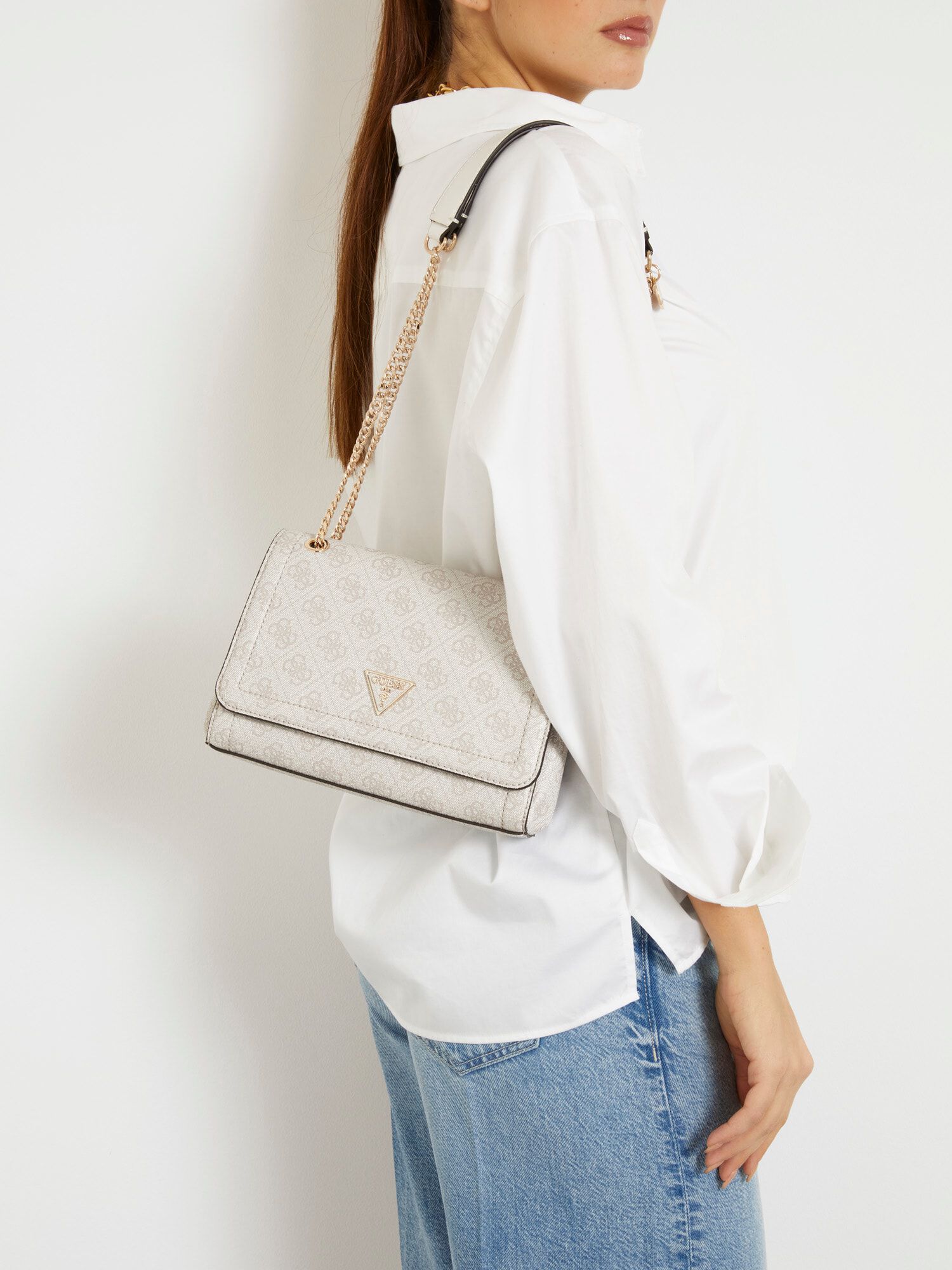 Shop GUESS Online Noelle 4G Logo Crossbody Bag