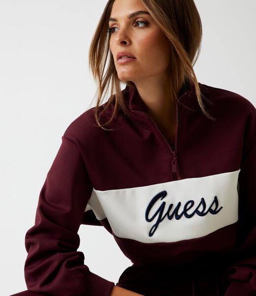Logo half-zip sweatshirt