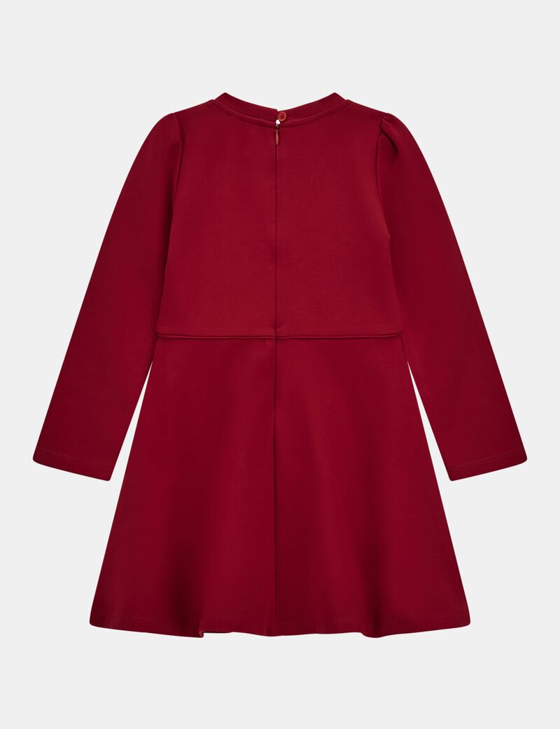 Punto milano fit and flare dress