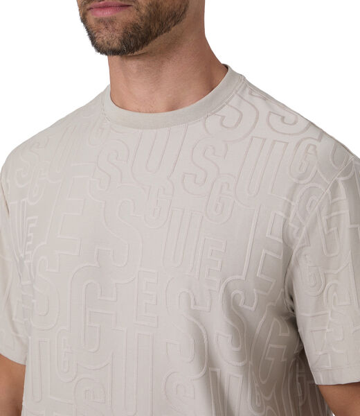 guess all over logo t shirt