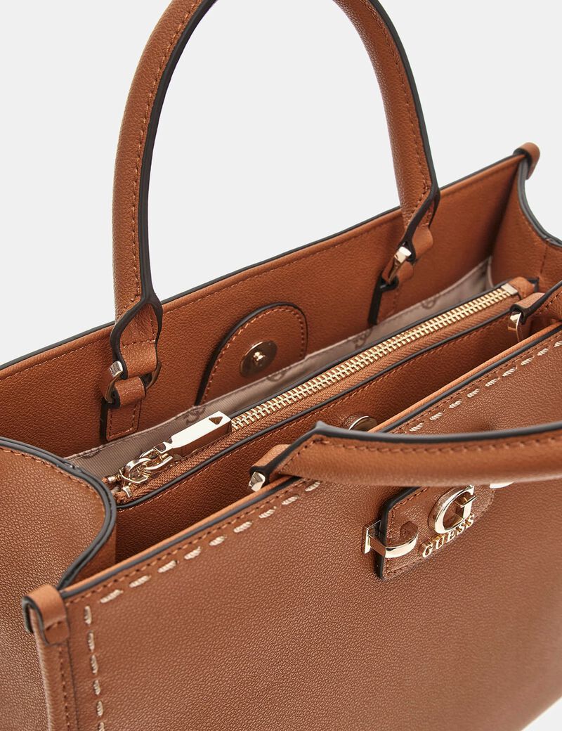 Nastra stitch-detail handbag