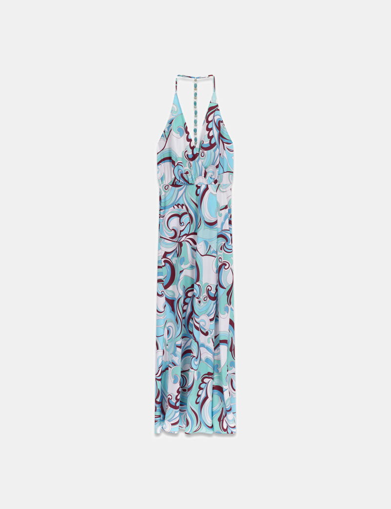 guess marciano printed maxi dress